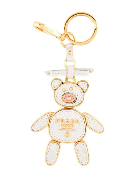 prada bear keychain 2015|Prada keychains for women.